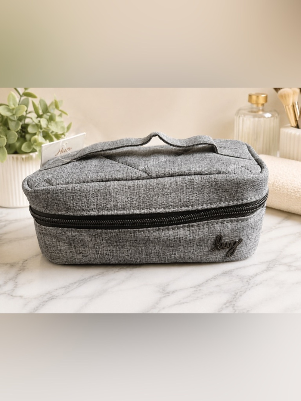 Lug Swizzle Jewelry Case -  Heather Gray